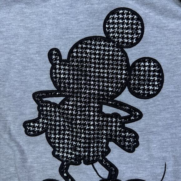 Disney Boutique Mickey Mouse Print Sparkle Houndstooth Pullover Sweatshirt XXL - Picture 5 of 14